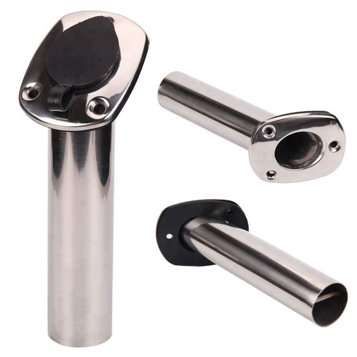 Fishing Rod Holder - Stainless Steel Fixed-Angle (15°/30°/90°) Fishing Rod