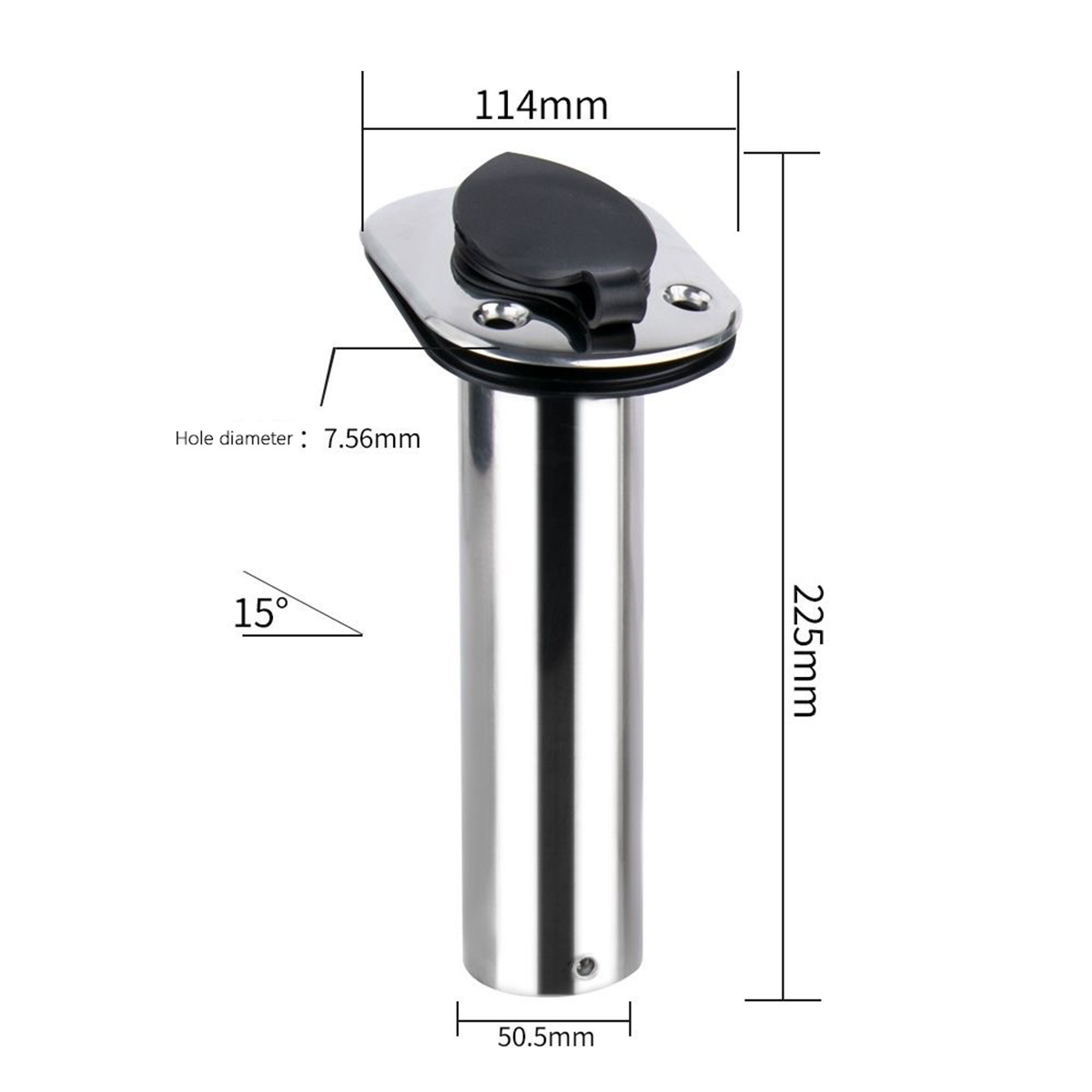 Stainless Steel Fixed-Angle (1 - đánh giá và giá Fishing Rod Holder