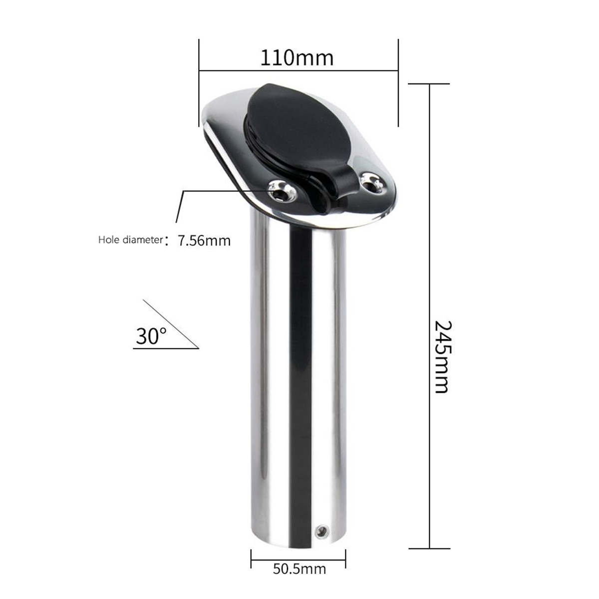 Stainless Steel Fixed-Angle (1 - đánh giá và giá Fishing Rod Holder
