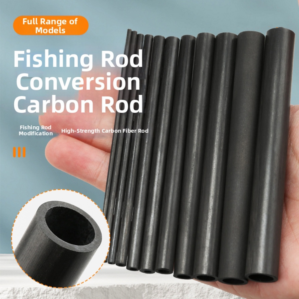 10cm Black Hollow Carbon Fiber - đánh giá và giá Fishing Rod Carbon Fiber