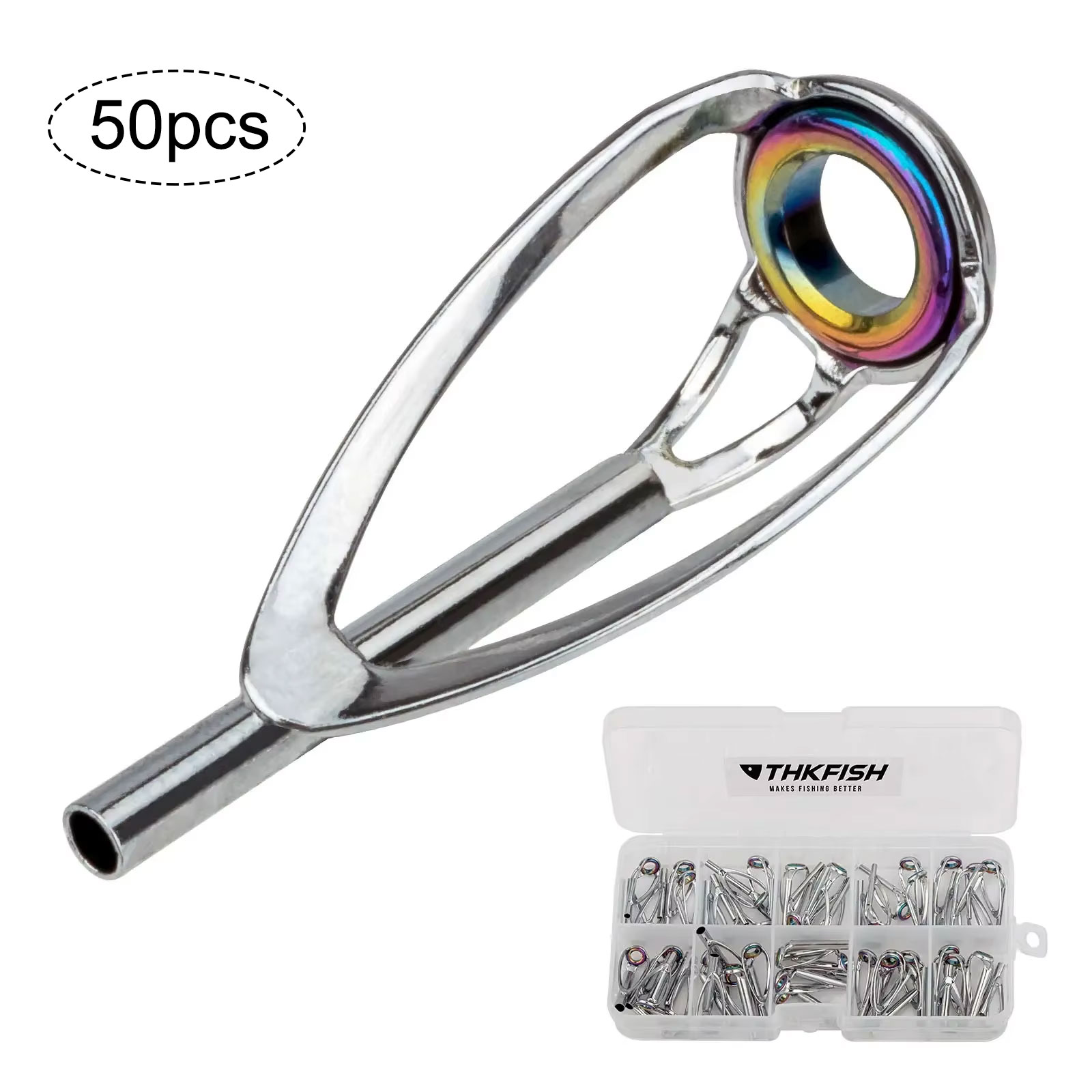 50pcs Fishing Rod Tip Top Repa - đánh giá và giá Fishing Rod Guide Replacement