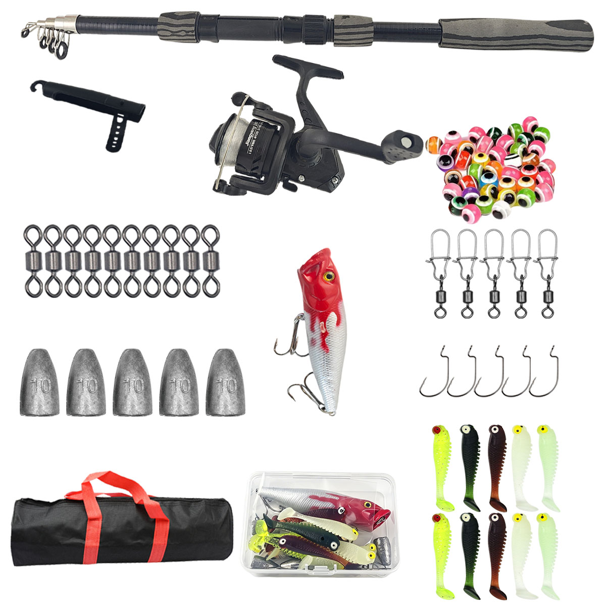 Portable Telescopic Fishing Ro - đánh giá và giá Fishing Rod Spinning