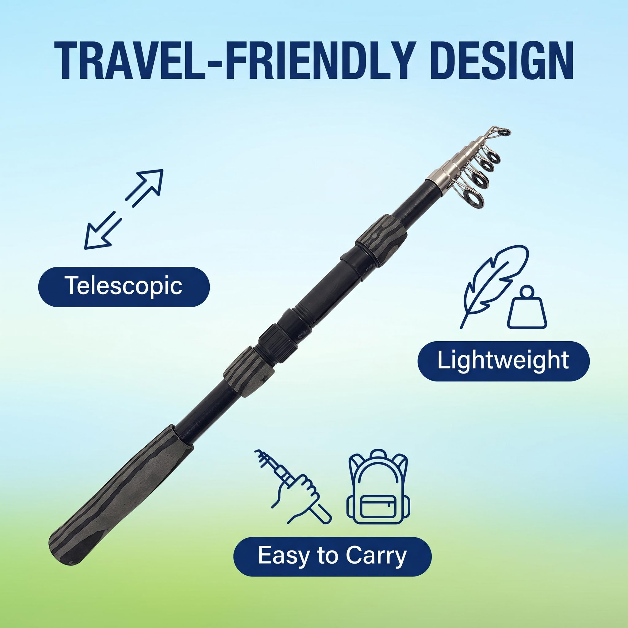 Portable Telescopic Fishing Ro - đánh giá và giá Fishing Rod Spinning