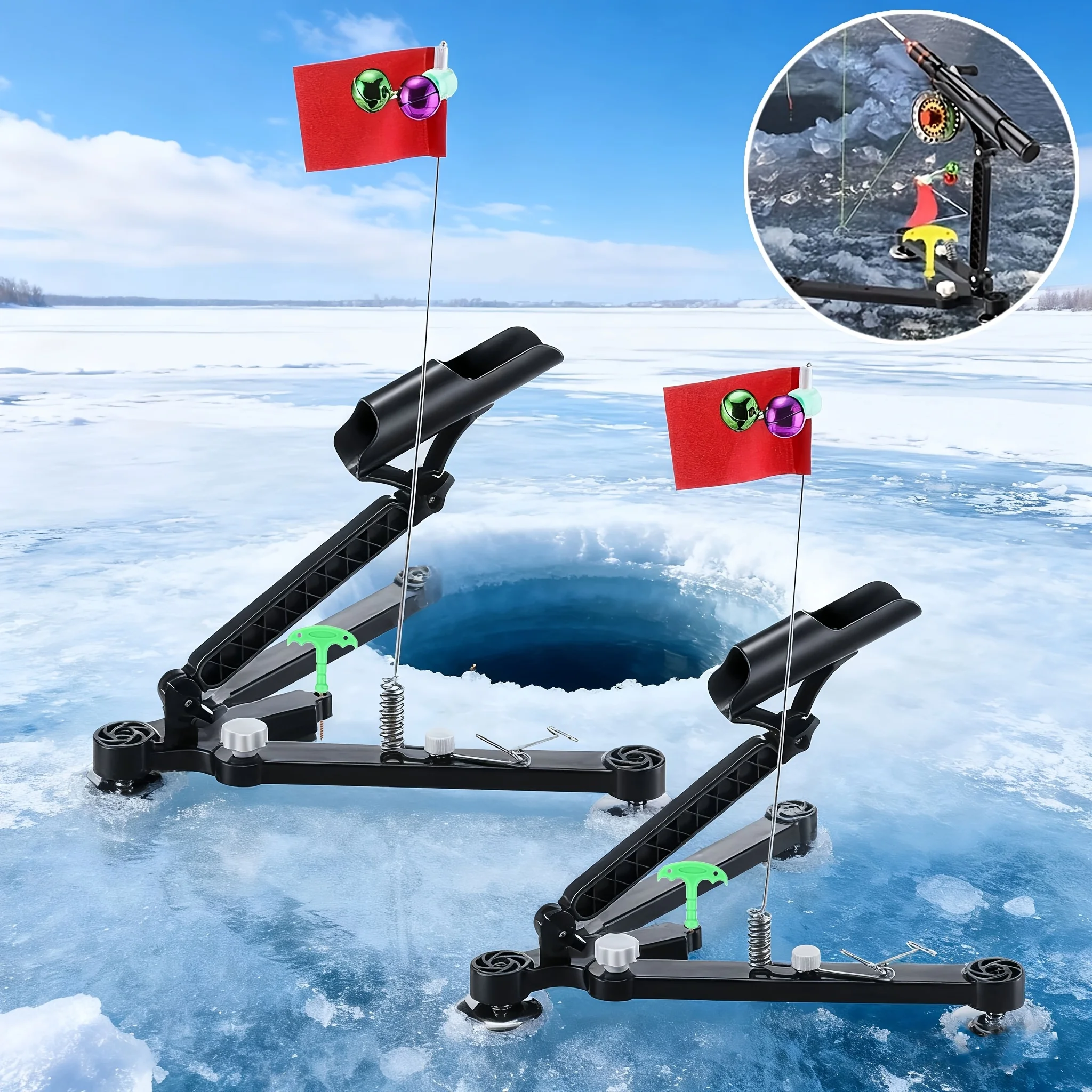 1set Ice Fishing Rod Holder -  - đánh giá và giá Fishing Rod Ice